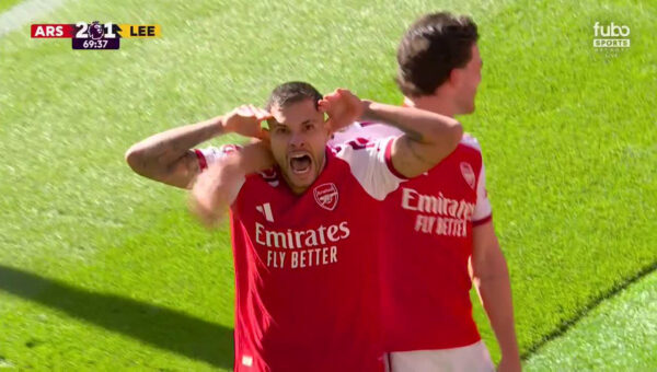 Watch: Bruno Guimaraes scores another long-range strike after coming on to complete Arsenal comeback