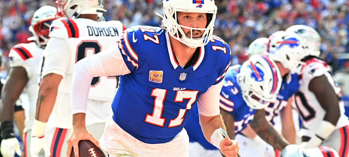Josh Allen throws for 255 yards, two TDs in Week 6