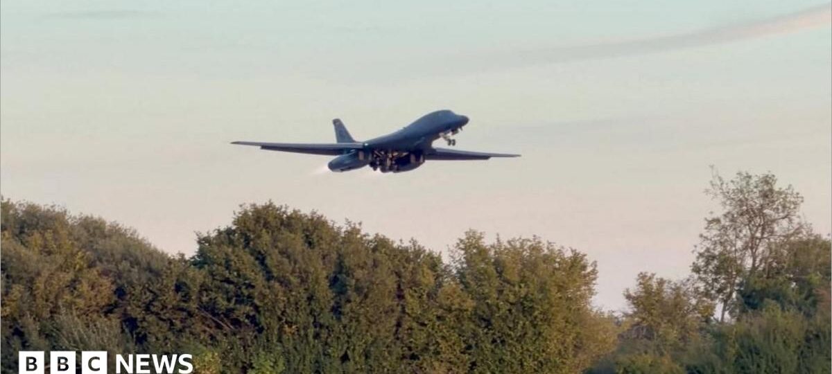 What prompted the US bombers to leave RAF Fairford?