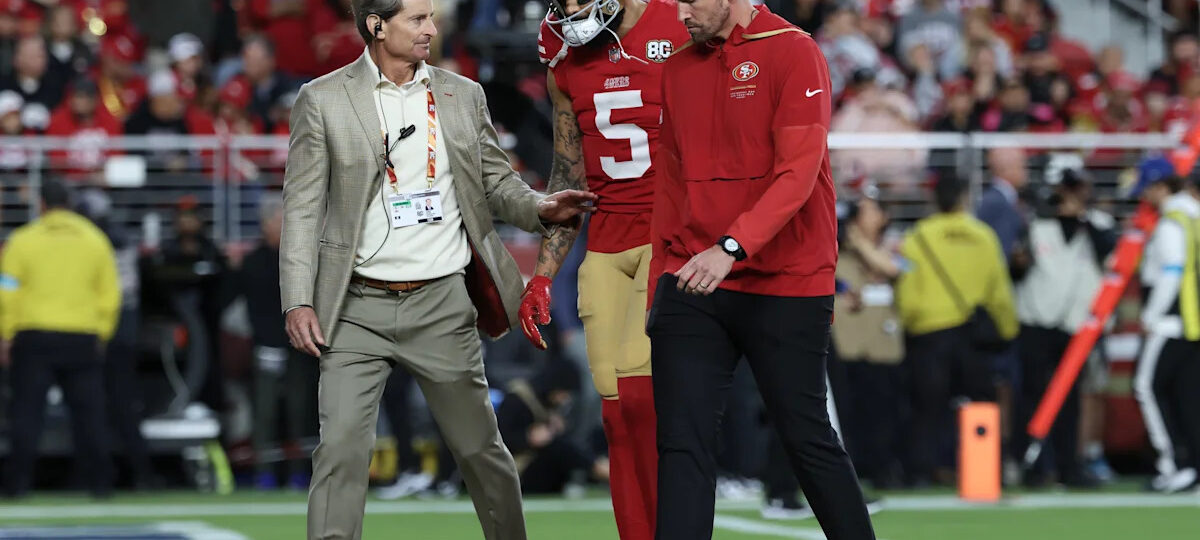 49ers star WR Mike Evans limps off early vs. Commanders with Achilles injury