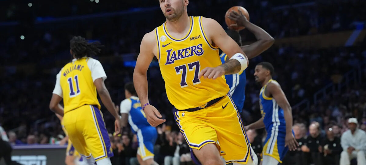 Luka Dončić-led Lakers begin post-LeBron James era with blowout win over Warriors