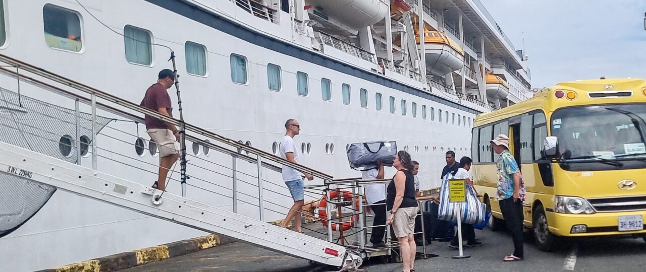 Residents on the doomed Villa Vie Odyssey cruise describe the first 24 hours after being kicked off in Cambodia