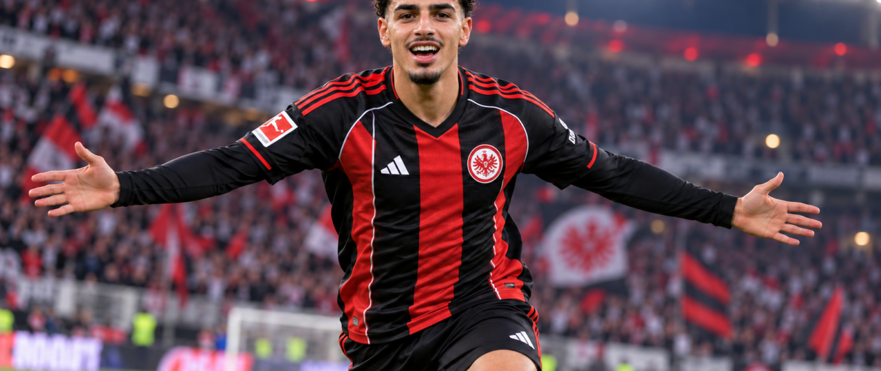 Tottenham scouts watch Younes Ebnoutalib score Frankfurt winner