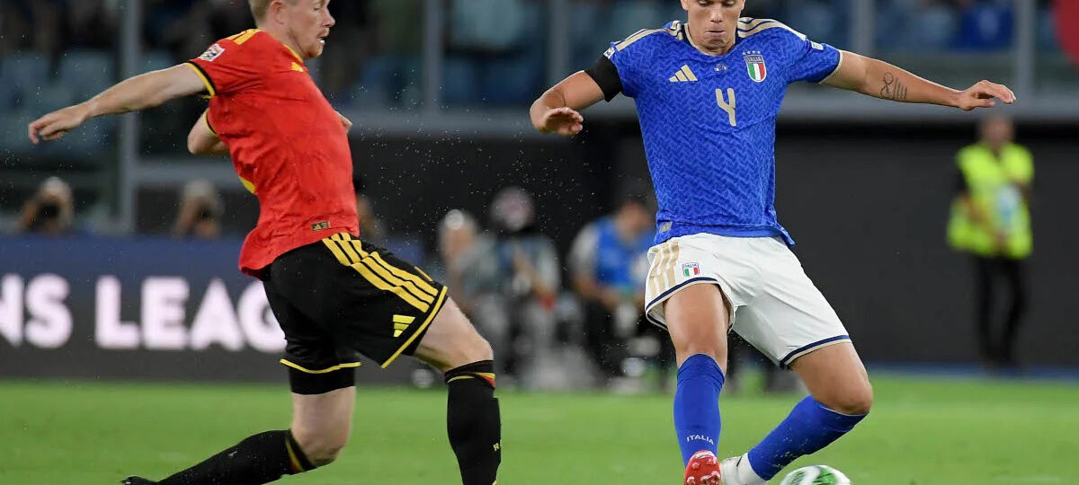 Juventus directors watched Italy international Romano in action against Turkey