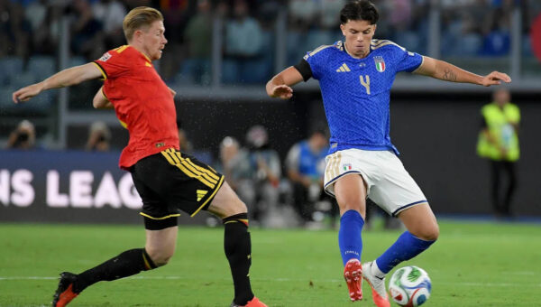Juventus directors watched Italy international Romano in action against Turkey