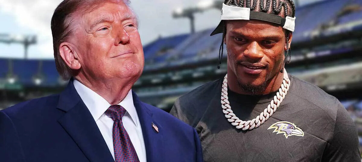 Donald Trump shouts out Ravens’ Lamar Jackson and mom during Maryland speech