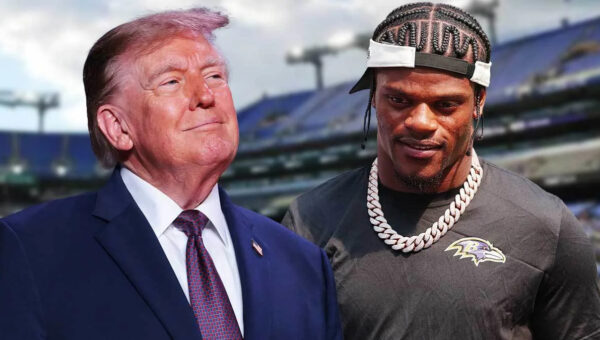 Donald Trump shouts out Ravens’ Lamar Jackson and mom during Maryland speech