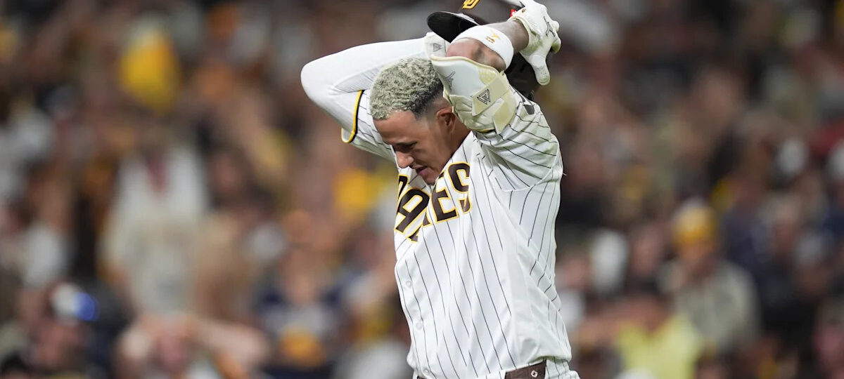 Padres star Manny Machado livid after Garrett Mitchell robs game-tying home run, helping Brewers advance to NLCS