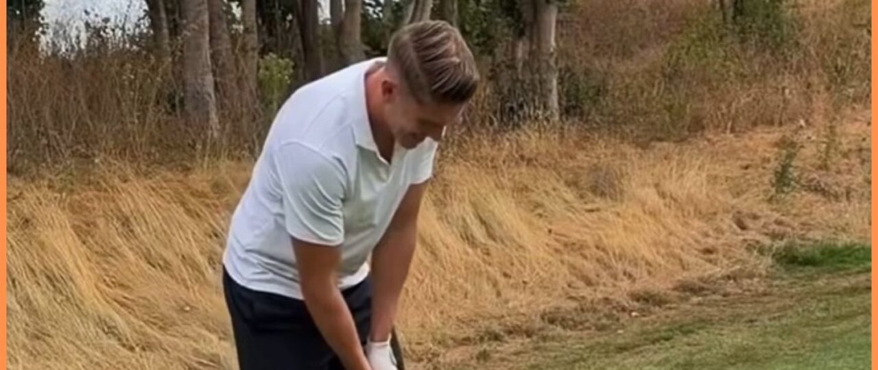 Watch: Ben White left in stitches after Viktor Gyokeres completely misses golf shot