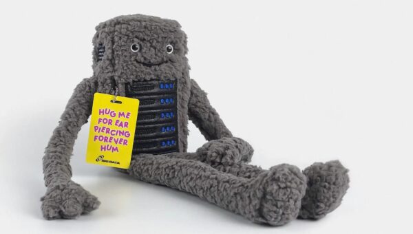 This sold-out plushie emits the grating hum of a real-life data center when you squeeze it