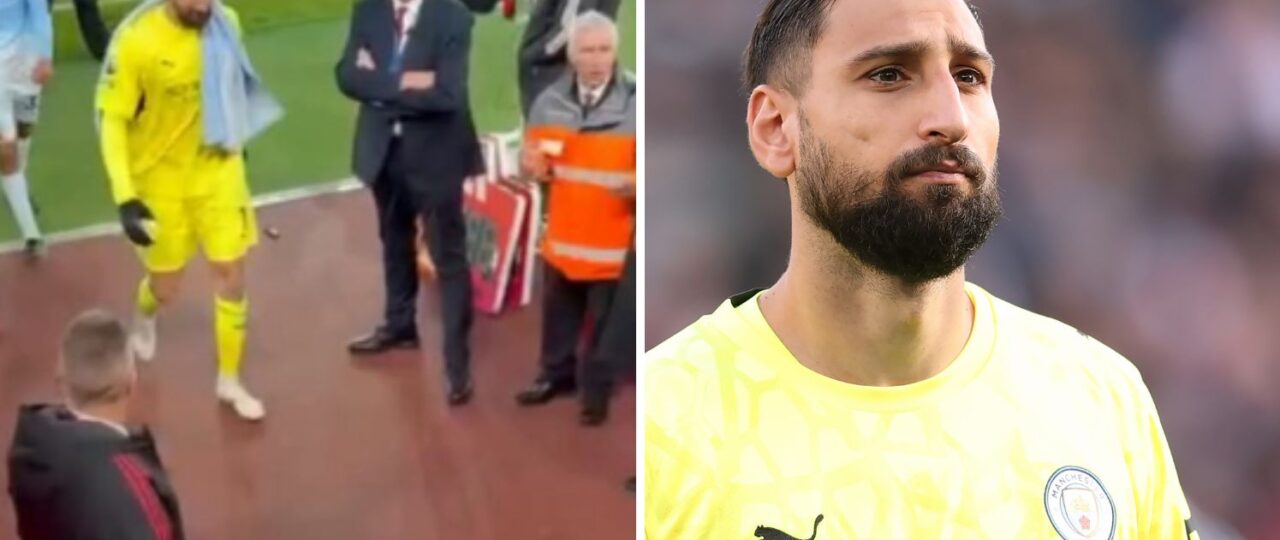 Watch: The moment Donnarumma stormed back out of tunnel to confront Liverpool fans after ‘cheats’ chants