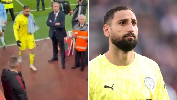 Watch: The moment Donnarumma stormed back out of tunnel to confront Liverpool fans after ‘cheats’ chants