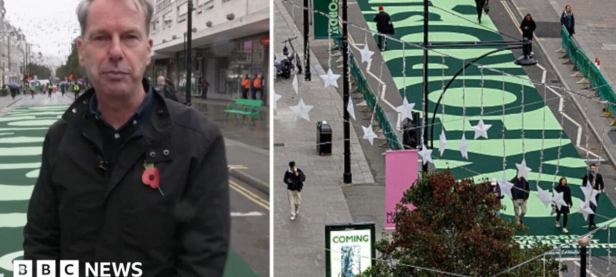 What is walking down the newly-pedestrianised Oxford Street like?