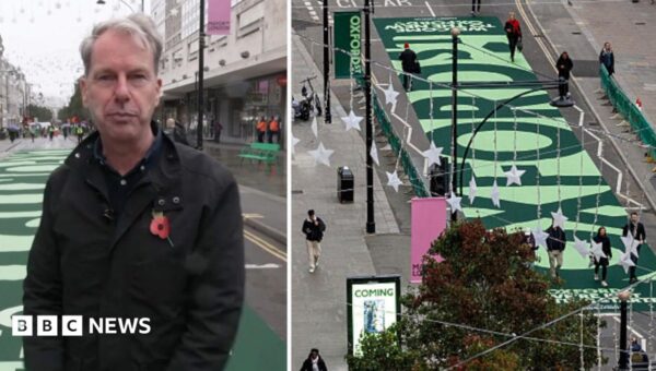What is walking down the newly-pedestrianised Oxford Street like?