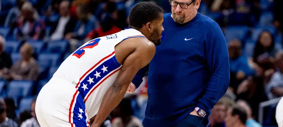 76ers' Nick Nurse sounds off on report that LeBron James has gotten on Joel Embiid for being late