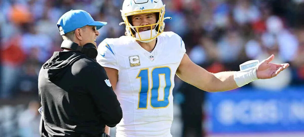 Chargers news: Jim Harbaugh defends Justin Herbert amid media firestorm