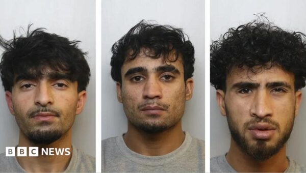Afghan men jailed for rape of teenager after being caught fleeing UK by French police