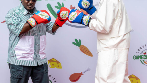 Daniel Etim Effiong Battles M.I Abaga in a fierce Cook-off at the Premiere of Cooking with GameChangers’ Season 2