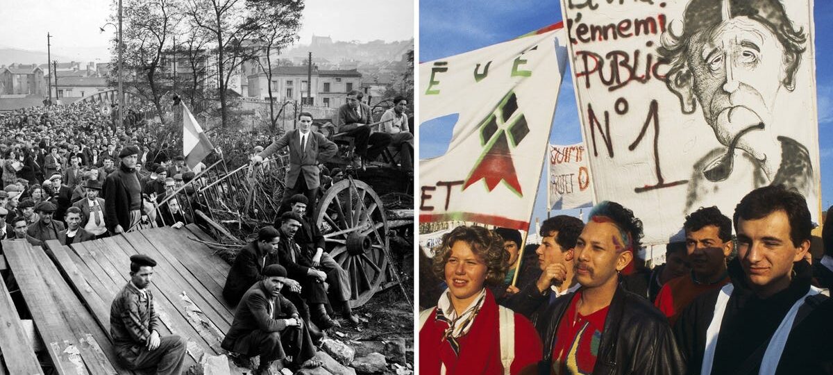 Photos show some of France's biggest protests and riots over the past 100 years, from mass strikes to violent unrest