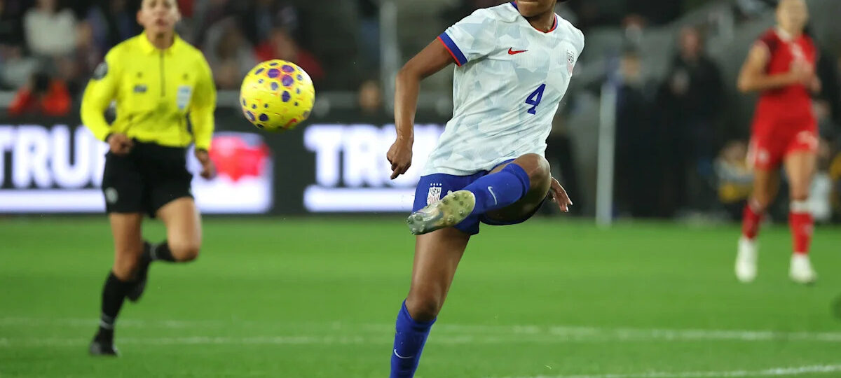 Why is Naomi Girma not playing for USWNT vs. Spain today?