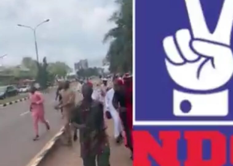 Thugs attack NDC members in Enugu [VIDEO]