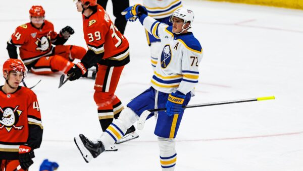 Sabres, Thompson hat trick continue Ducks home woes
