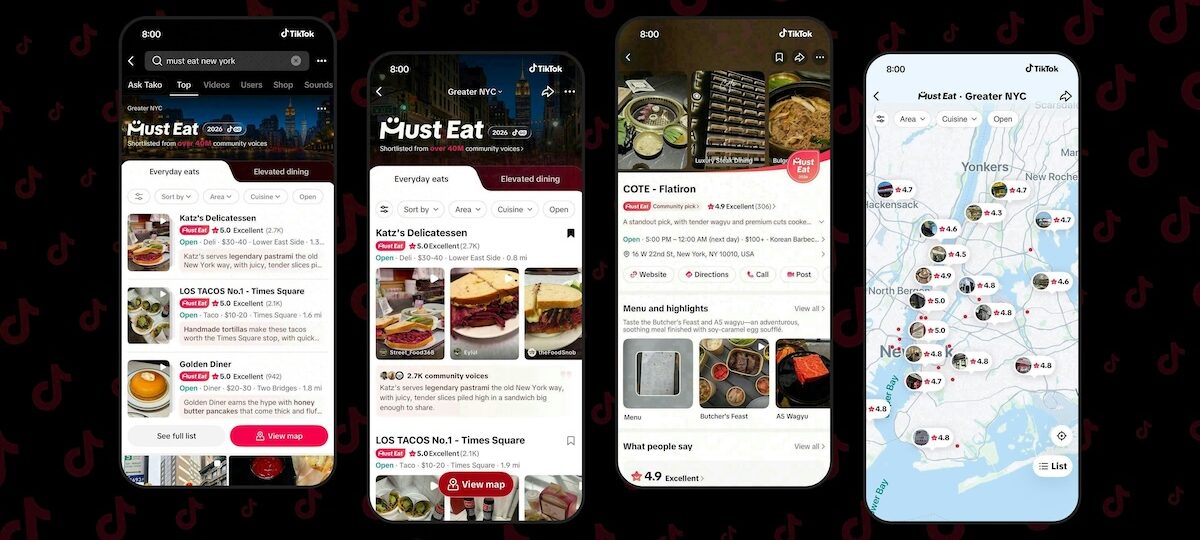 TikTok expands into restaurant guides with ‘Must Eat’ feature