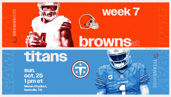 What channel is Browns vs. Titans on today? Time/schedule for Week 7