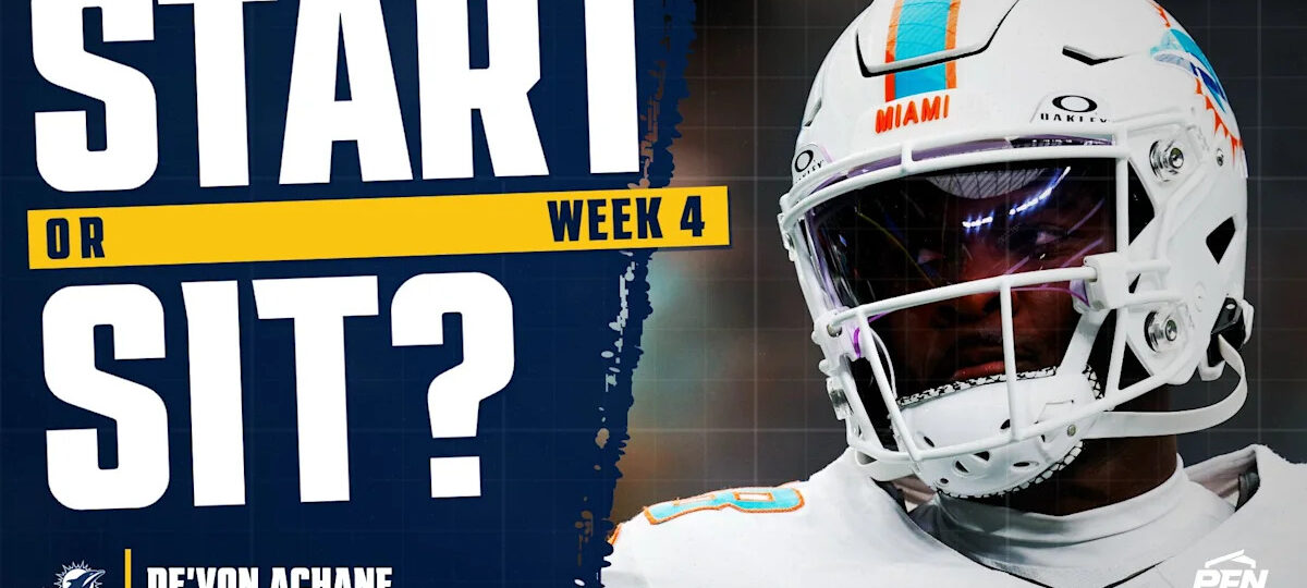 De’Von Achane Fantasy Week 4 Start or Sit: Season Over After a Torn ACL