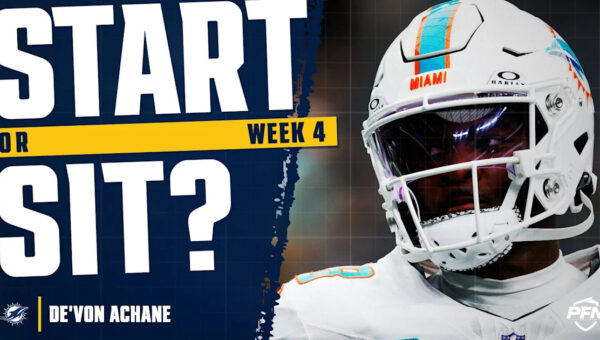 De’Von Achane Fantasy Week 4 Start or Sit: Season Over After a Torn ACL