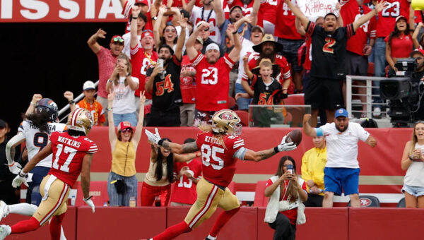 Brock Purdy throws 2 TD passes to lead the undefeated 49ers past the Broncos 24-14