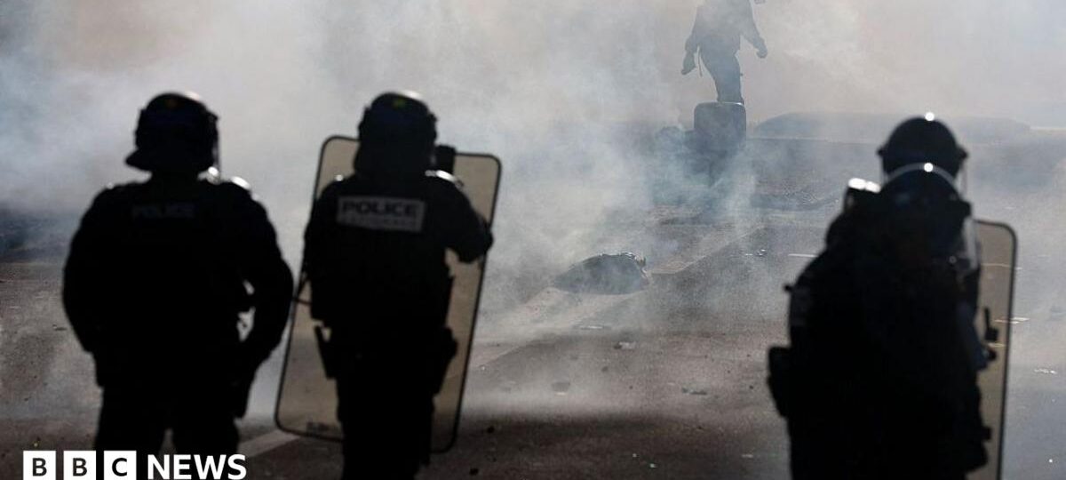 Teenager's hand blown off during confrontation between France school protesters and police