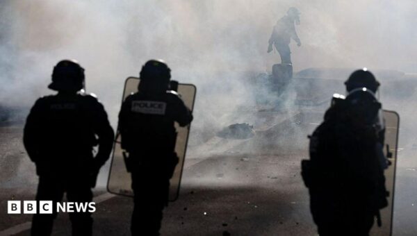 Teenager’s hand blown off during confrontation between France school protesters and police