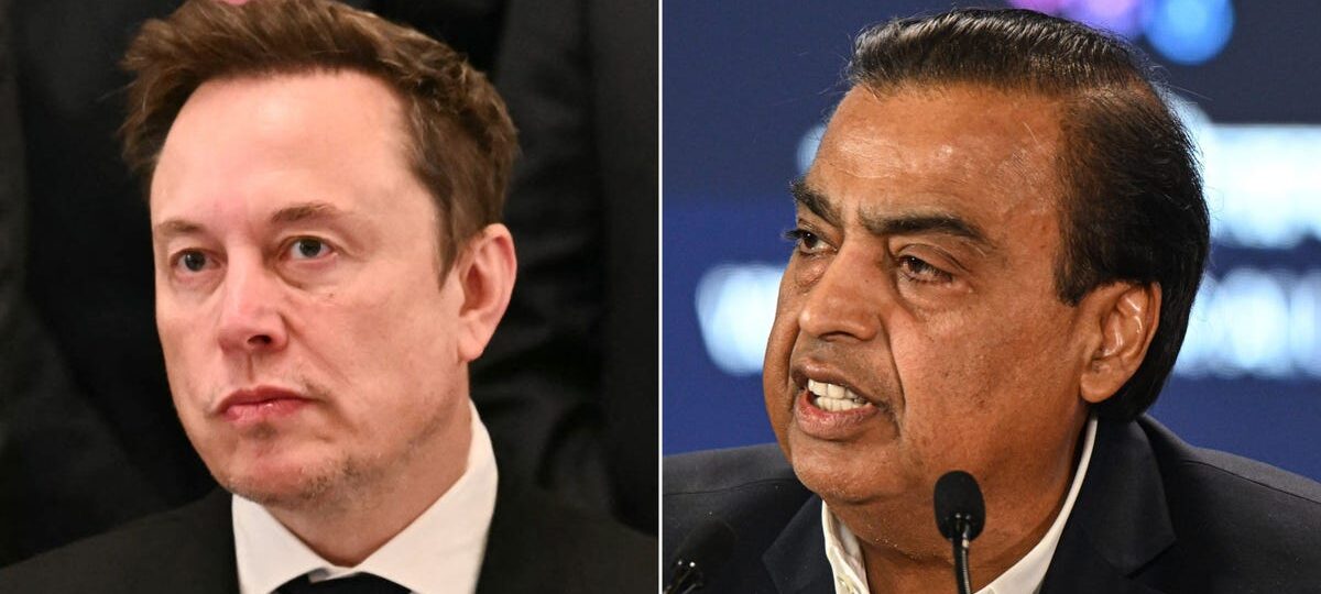 Elon Musk is beefing with telecom billionaire Mukesh Ambani as Starlink’s launch in India stalls. Here's why.