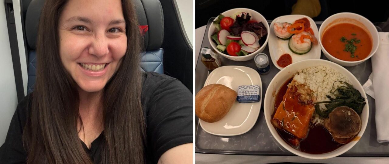 I paid $900 to upgrade to Delta One to Europe. The suite was like a mini-hotel room, but the food was disappointing.