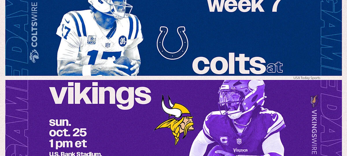 Vikings Game Preview for matchup against the Colts in Week 7