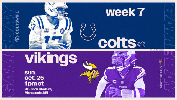 Vikings Game Preview for matchup against the Colts in Week 7