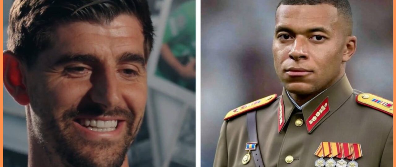 Courtois names the song that Real Madrid dressing room sing to tease Mbappe