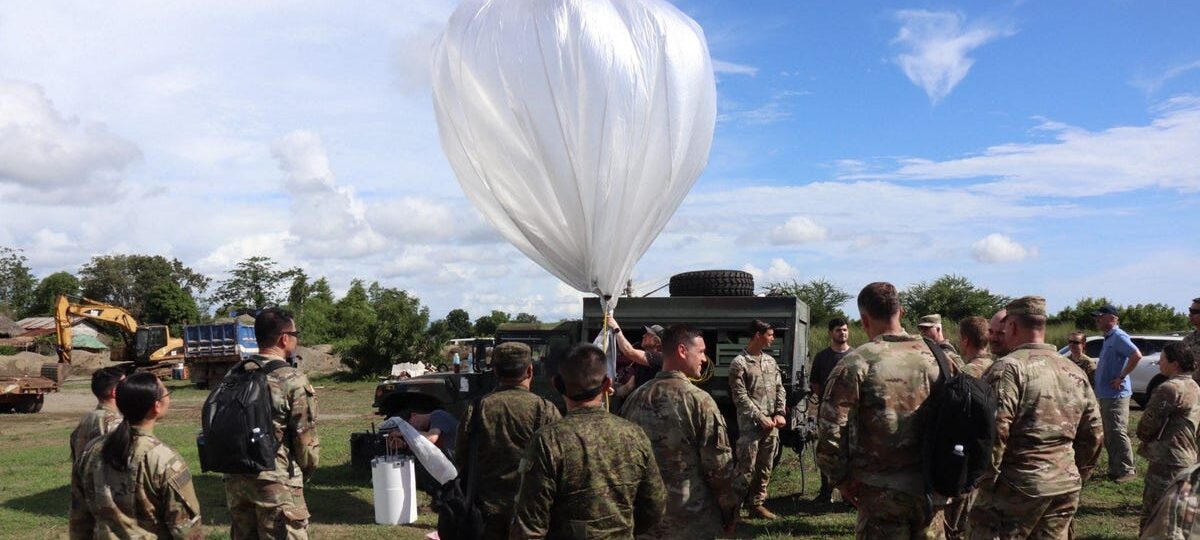 A US Army general says he had a change of heart about high-flying balloons after seeing them in action