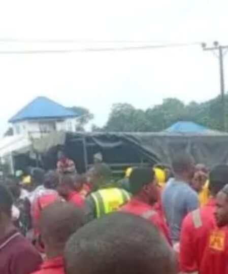 Workers protest at coastal highway site in Cross River