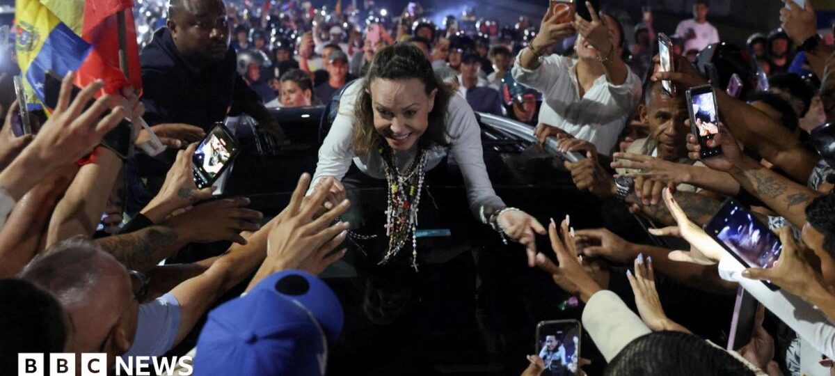 Crowds welcome Venezuela's María Machado after months in exile