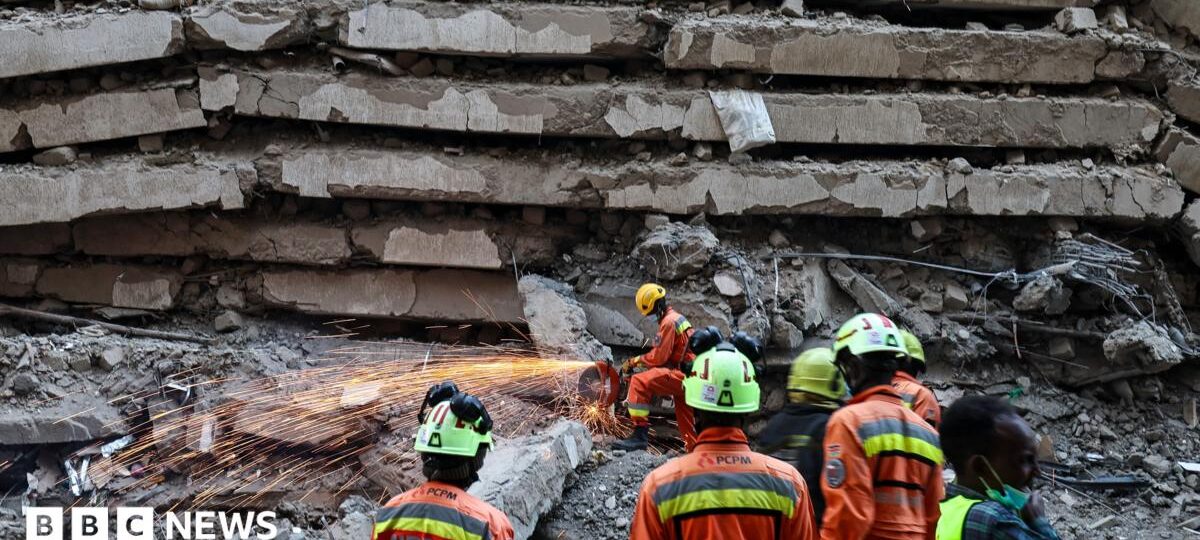 Seven missing after multi-storey building collapses in Kenya's capital