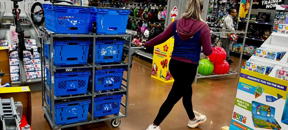 Walmart reverses an earlier limit on the height of order fulfillment carts in stores