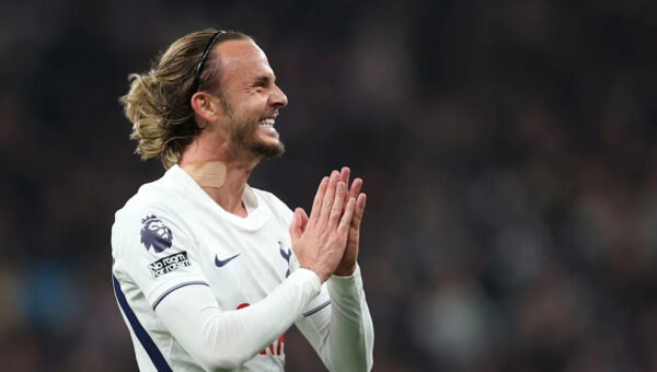 Emotional James Maddison scores dream goal on first competitive start in 536 days as Tottenham finally clinch first league win