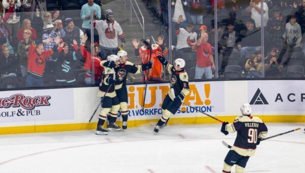 Coachella Valley Firebirds beat Henderson Silver Knights, 5-1, at Acrisure Arena