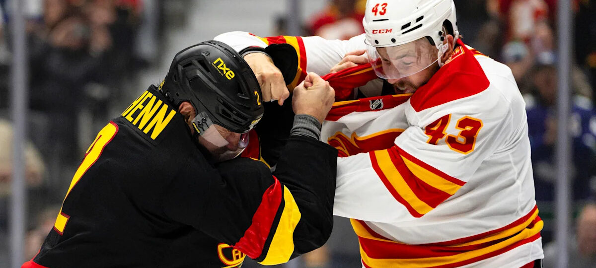 Merilainen makes 23 saves in first start for the Canucks in a 4-1 victory over the Flames