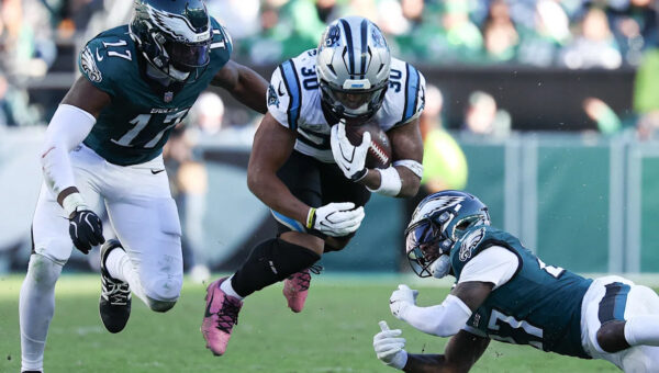 Chuba Hubbard tops the century mark again in Week 6 win over Eagles