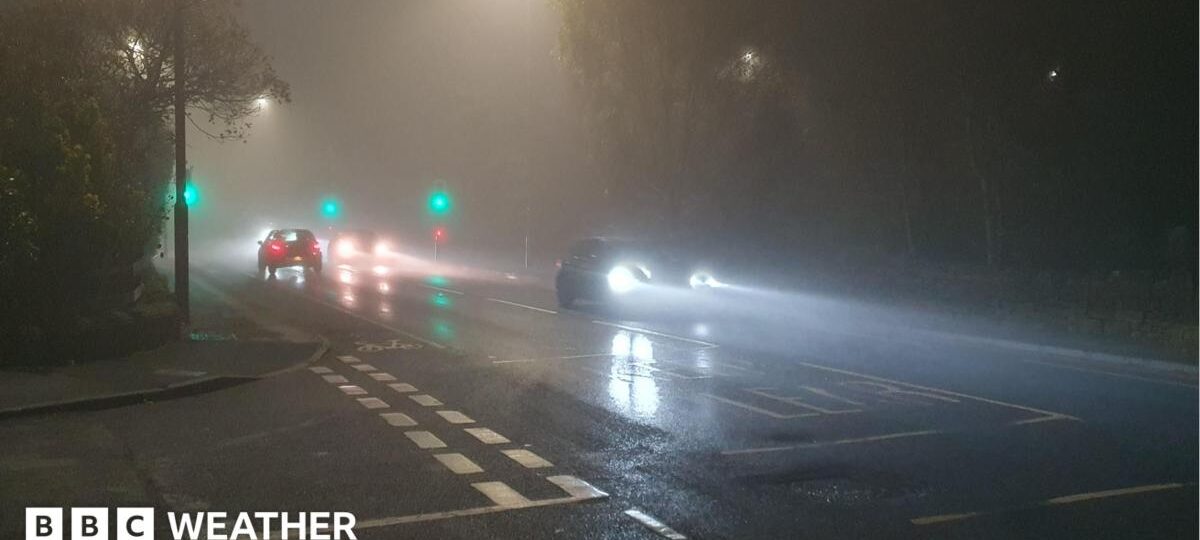Hazardous driving conditions for Friday as fog warning issued by Met Office