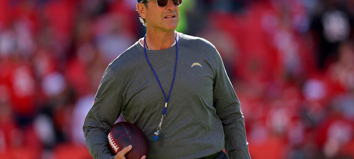 Jim Harbaugh to address offense during bye week after Chargers' 0-6 start