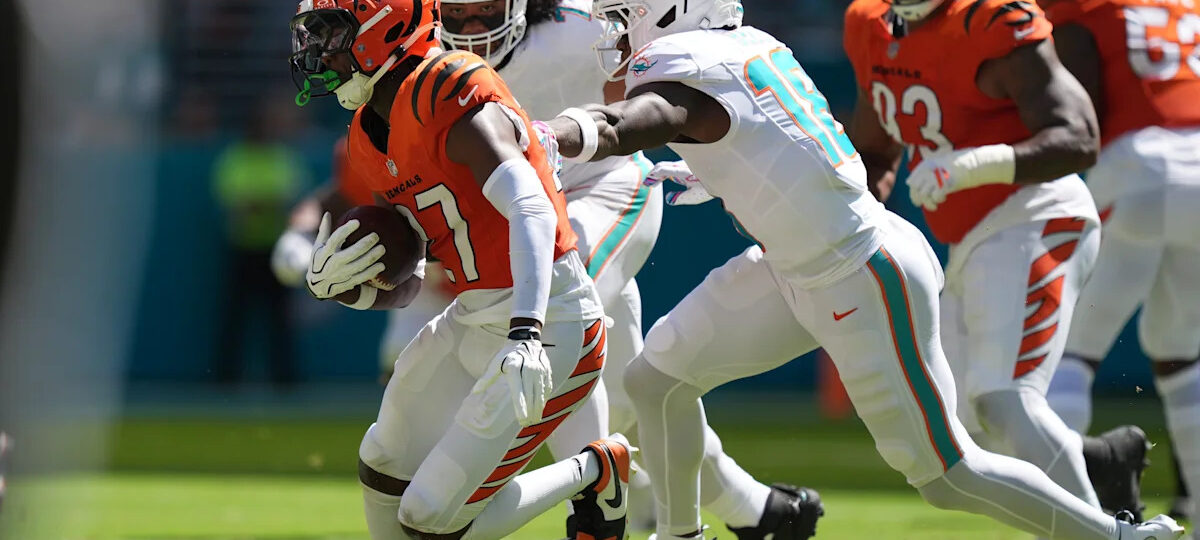 Jordan Battle intercepts Willis twice after going viral for saying he had a tell on the Dolphins QB
